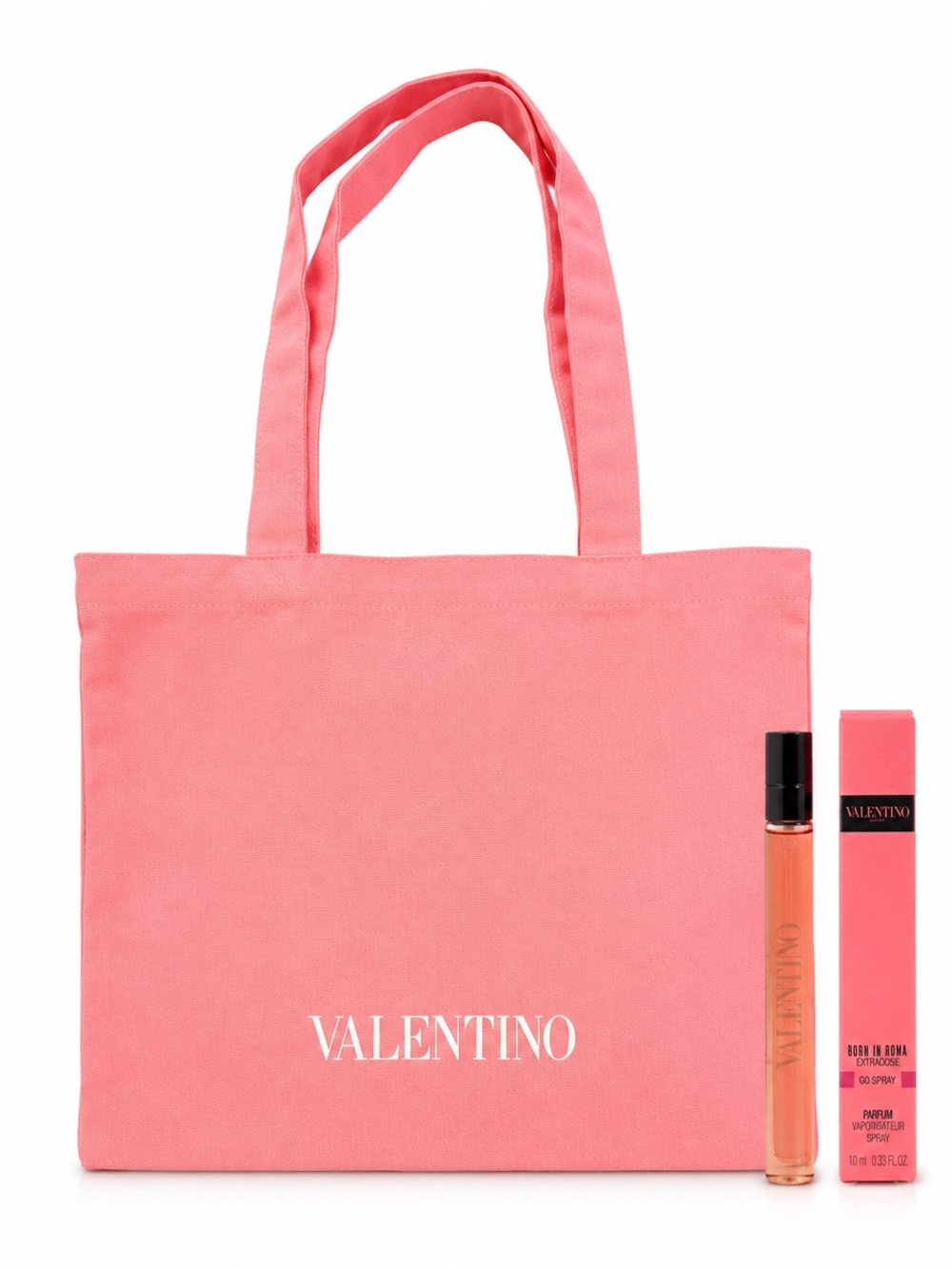 Valentino Beauty Pink Tote + Born in Roma Extradose 10ml Parfum